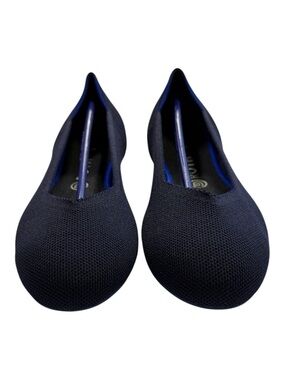 Rothy’s The Flat Navy Solid Knit Ballet Flats Size 11.5 New In Box